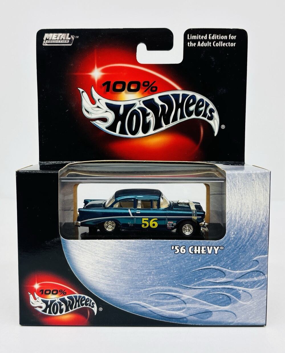 Hot Wheels '56 Chevy Teal Metallic Black Box Metal Collection Sealed